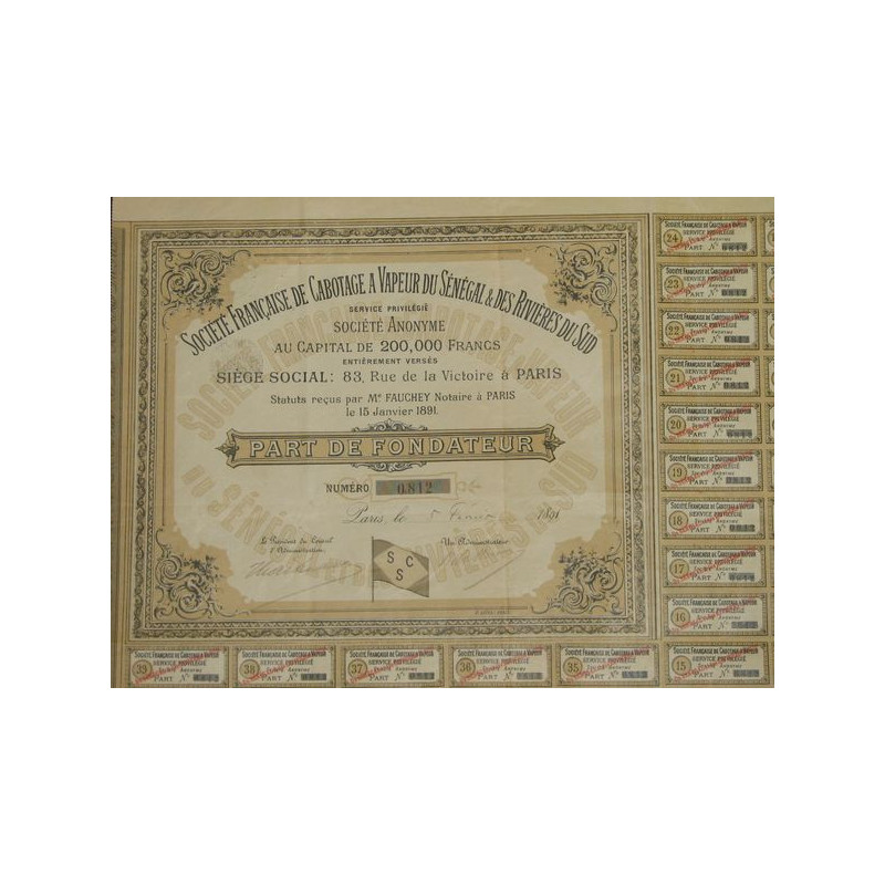 Sté Française de Cabotage à Vapeur du Sénégal et des Rivières du Sud