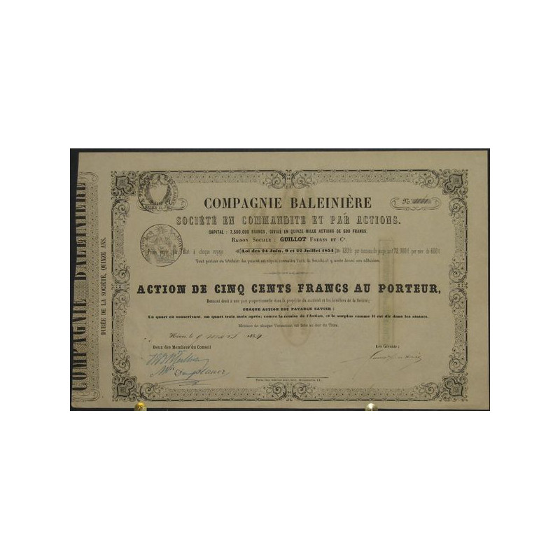 Cie Baleinière (GUILLOT Frères et Cie)