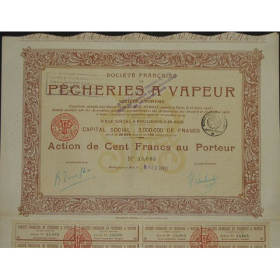Sté Française de Pêcheries à Vapeur (1920)