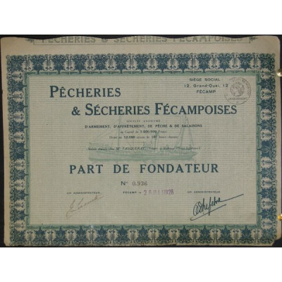 Pêcheries & Sécheries Fécampoises (Armement Affretement Pêche et Salaisons)
