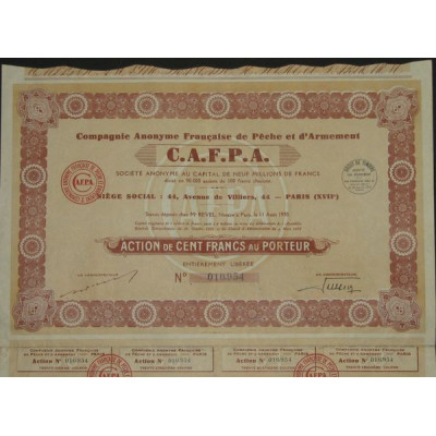 Cie Anonyme Française de Pêche et d'Armement C.A.F.P.A.