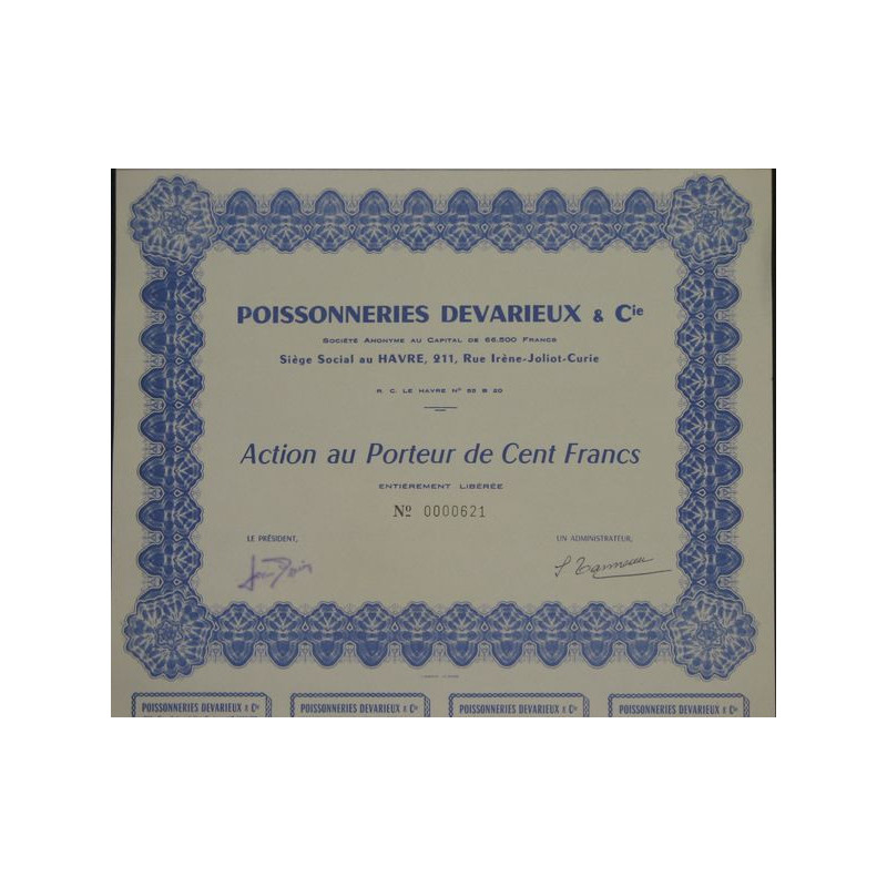 Poissonneries Devarieux & Cie