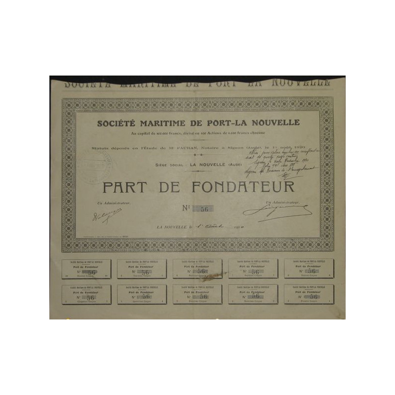 Sté Maritime de Port-la-Nouvelle