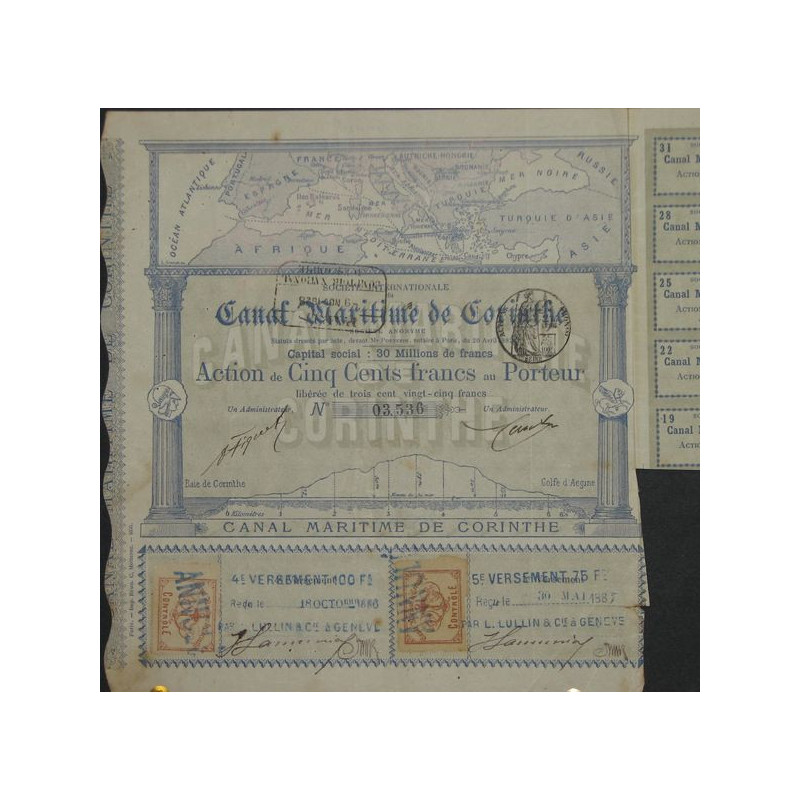 Sté Internationale du Canal Maritime de Corinthe (Act 500 F)