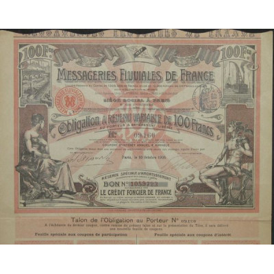Messageries Fluviales de France (Obl 100 F)