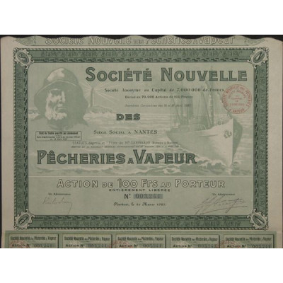 Sté Nlle des Pêcheries à Vapeur (1 Act)