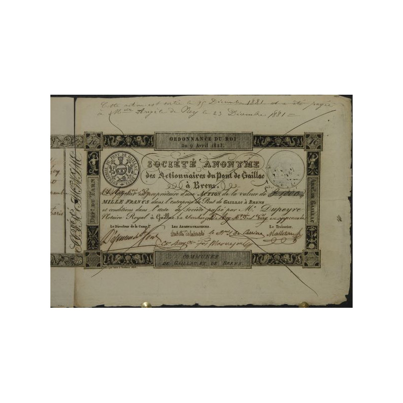 S.A. des Actionnaires du Pont de Gaillac