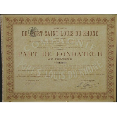 Cie de Port Saint-Louis-du-Rhône