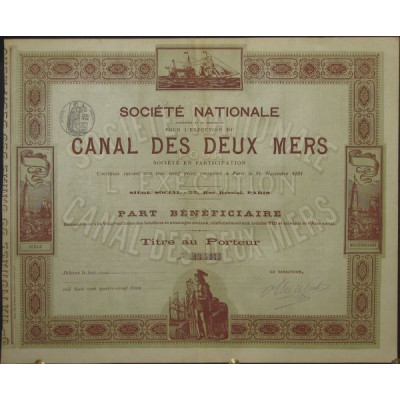Sté Nationale d'Initiative et de Propagande pour l'Exécution du Canal des Deux Mers