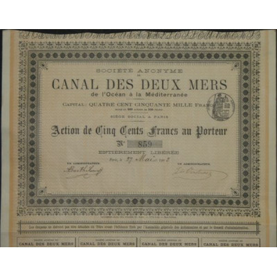 S.A. du Canal des Deux Mers de l'Océan à la Méditerranée (Act)