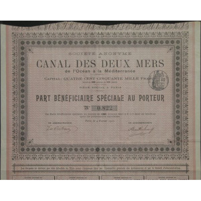 S.A. du Canal des Deux Mers de l'Océan à la Méditerranée (PB)