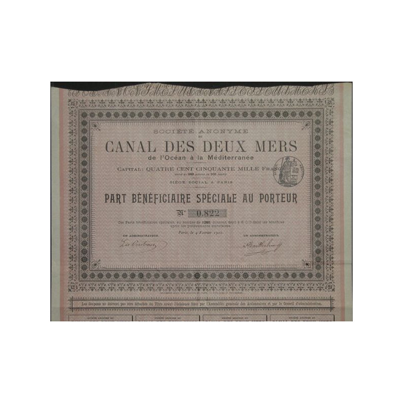 S.A. du Canal des Deux Mers de l'Océan à la Méditerranée (PB)