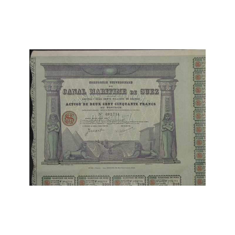 Cie Universelle du Canal Maritime de Suez (Act)