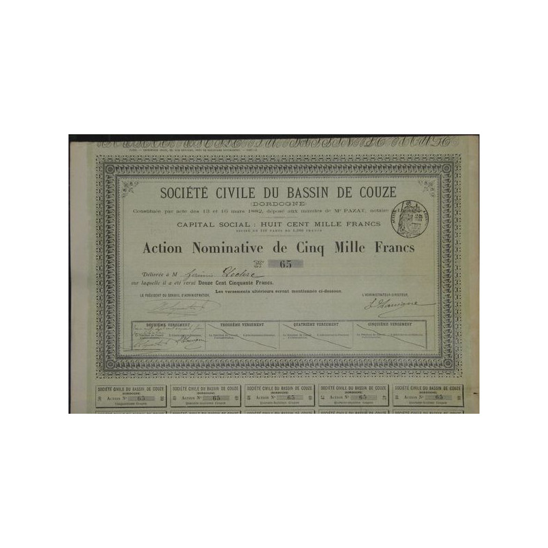 Sté Civile du Bassin de Couze