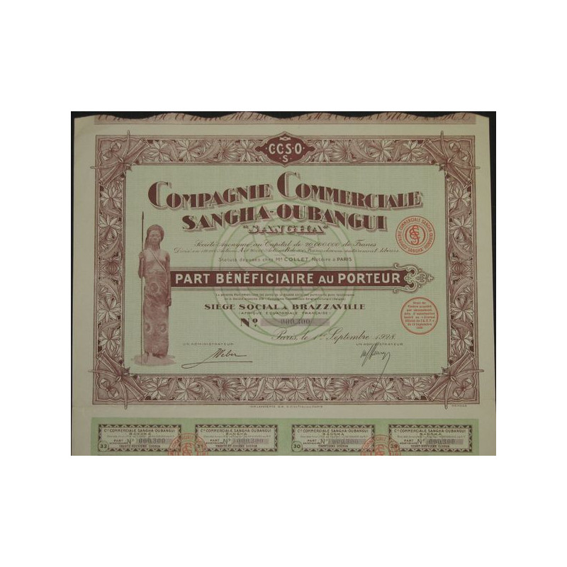 Cie Commerciale Sangha-Oubangui "Sangha" (PB)