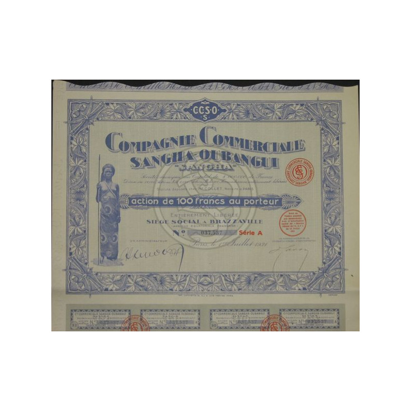 Cie Commerciale Sangha-Oubangui "Sangha" (Act)