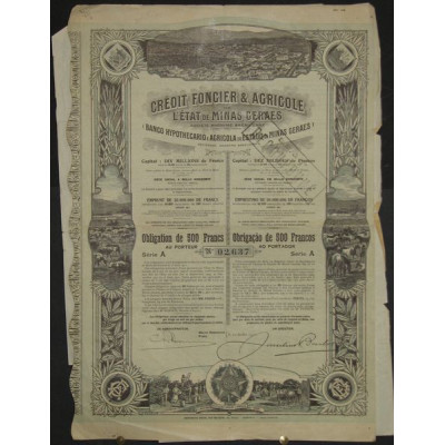 Crédit Foncier & Agricole de l'Etat de Minas Ceraes (Banco Hypothecario a Agricola do Estado de Minas Geraes)
