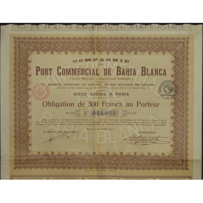 Cie du Port Commercial de Bahia Blanca (Obl)