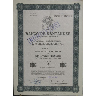 Banco de Santander (10 Act)