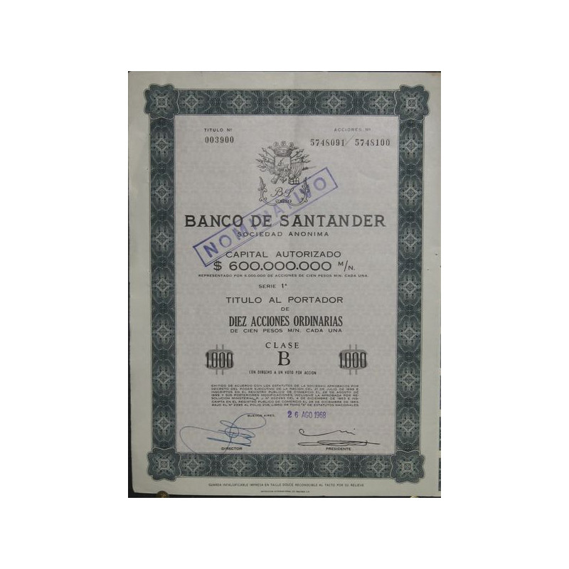 Banco de Santander (10 Act)