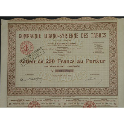 Cie Libano-Syrienne des Tabacs
