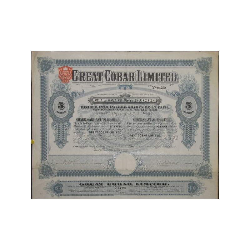 Great Cobar Ltd (5 Act)
