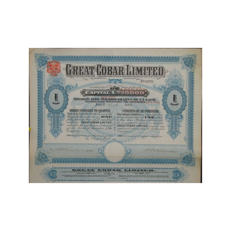 Great Cobar Ltd (1 Act)