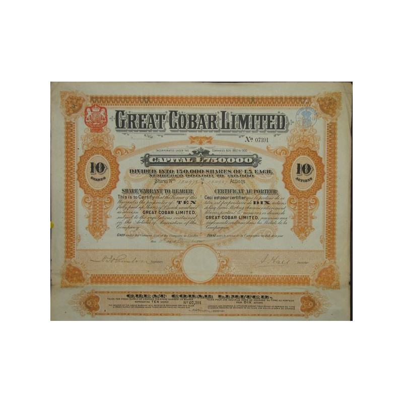 Great Cobar Ltd (10 Act)