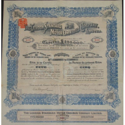 The London Standard Motor Omnibus Cy Ltd (5 Act)