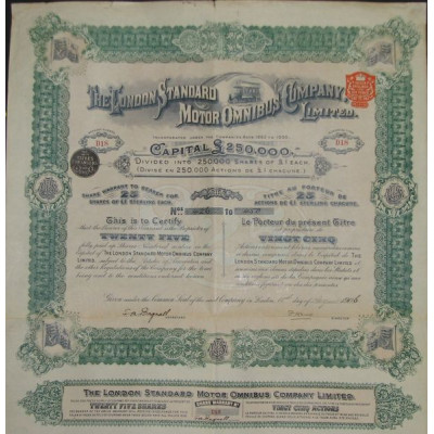 The London Standard Motor Omnibus Cy Ltd (25 Act)
