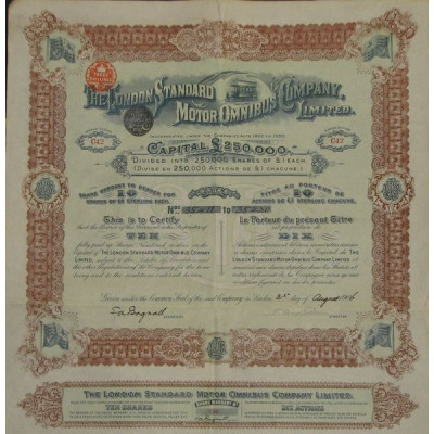 The London Standard Motor Omnibus Cy Ltd (10 Act)