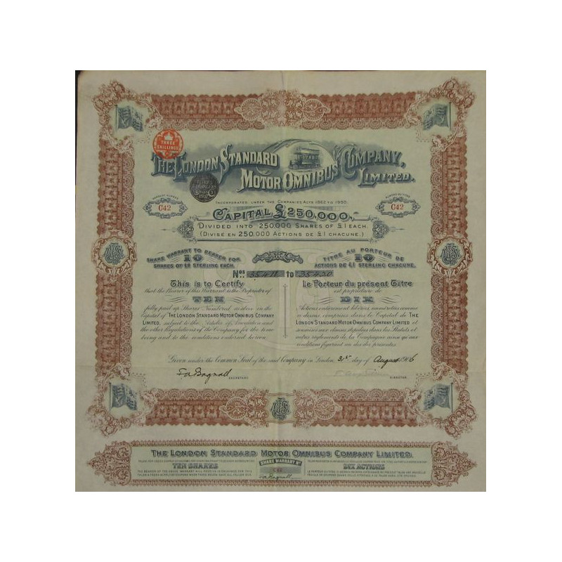 The London Standard Motor Omnibus Cy Ltd (10 Act)
