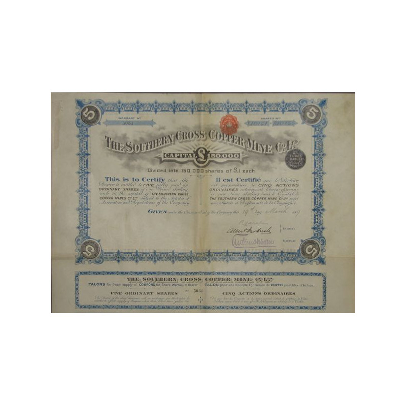 The Southern Cross Copper Mines Co Ltd (5 Act)