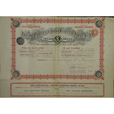 The Southern Cross Copper Mines Co Ltd (10 Act)