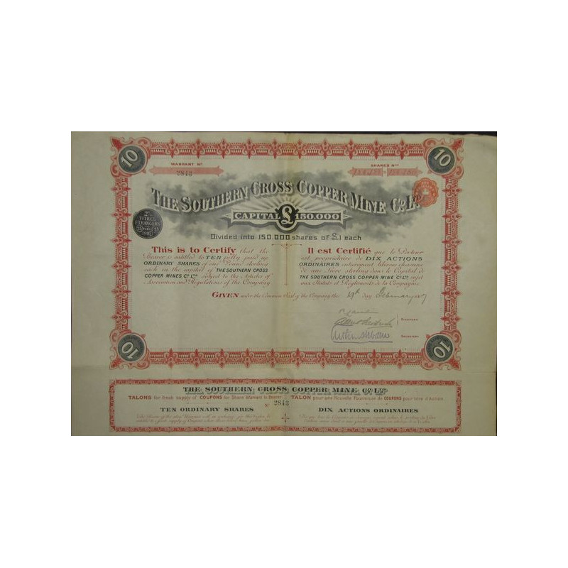 The Southern Cross Copper Mines Co Ltd (10 Act)