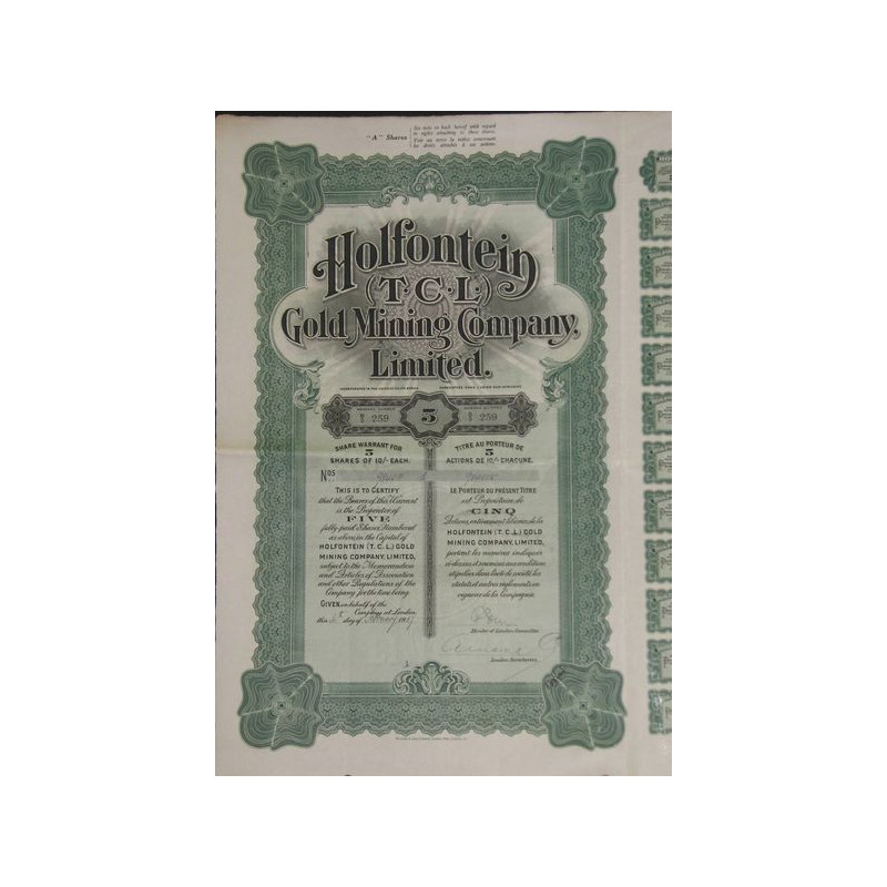 Holfontein (T.C.L.) Gold Mining Cy Ltd (5 Act)