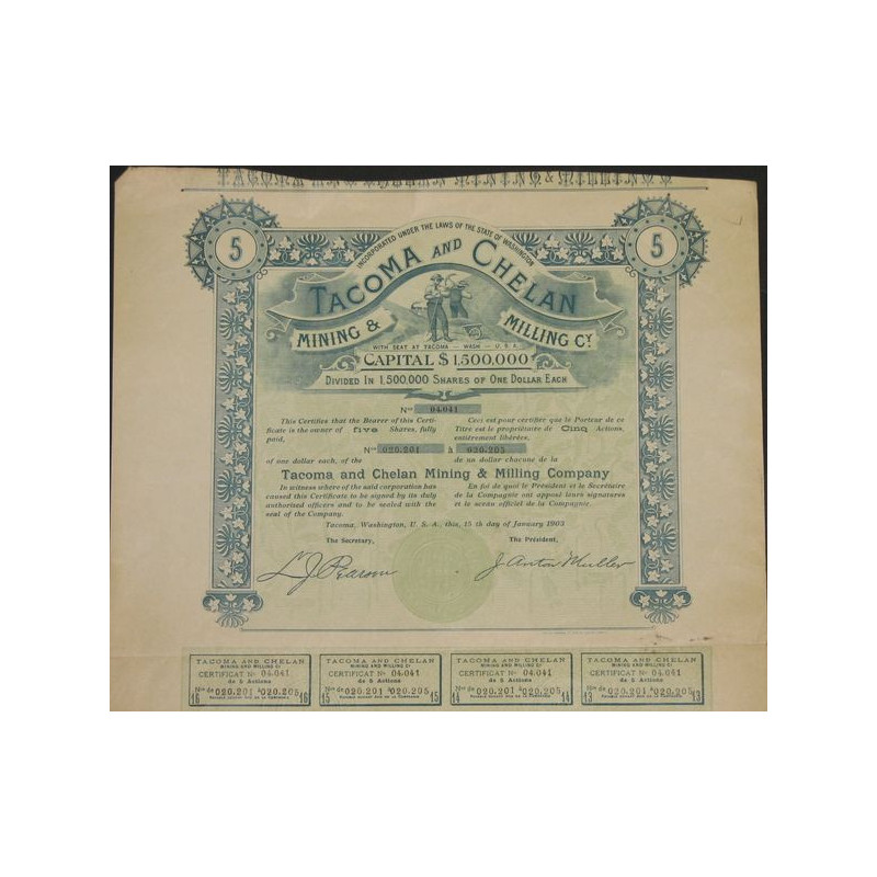 Tacoma and Chelan Mining & Milling Cy