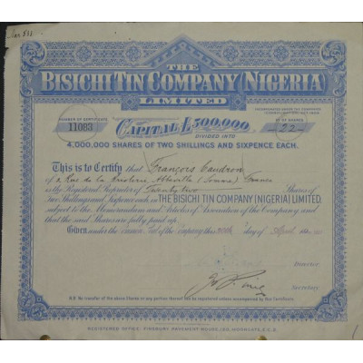The Bisichi Tin Cy (Nigeria) Ltd