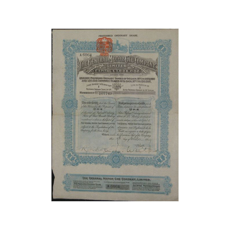 The General Motor Cab Cy Ltd (1 Act - Modèle 2)