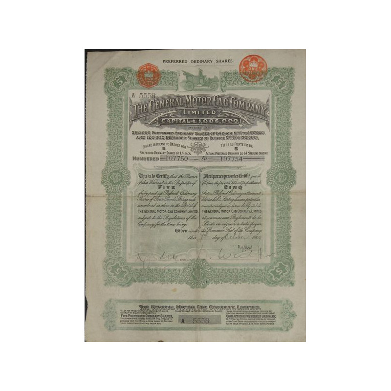 The General Motor Cab Cy Ltd (5 Act - Modèle 2)