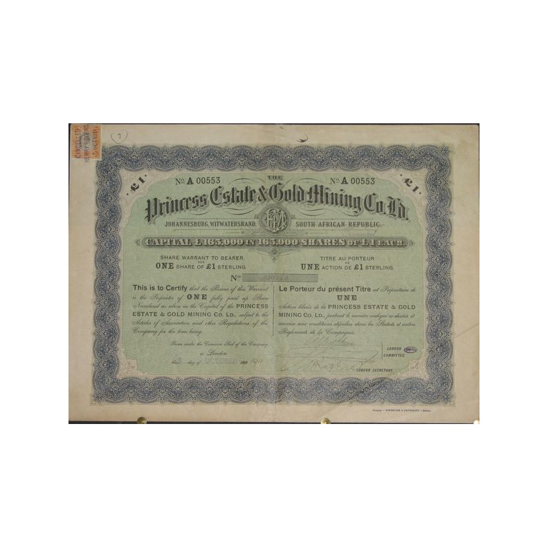 Princess Estate & Gold Mining Co Ld (1 Act)