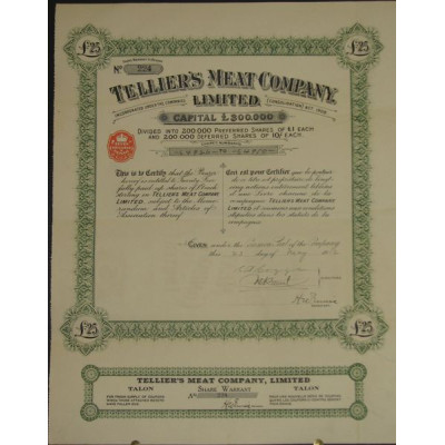 Tellier's Meat Cy Ltd (25 Act)