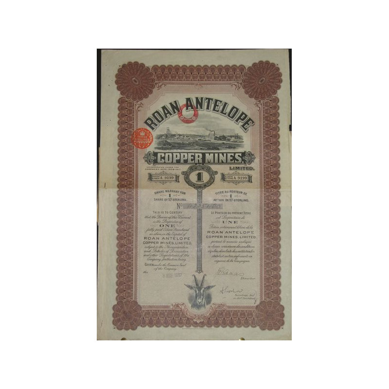 Roan Antelope Copper Mines (5 shillings)