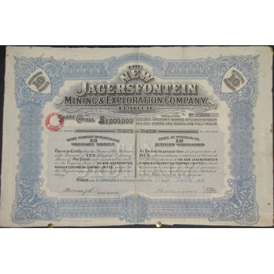 The New Jagersfontein Mining & Exploration Cy Ltd (10 Act)