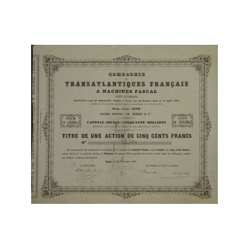 Cie des Transatlantiques Français à Machines Pascal