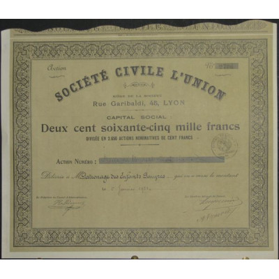 Sté Civile l'Union (modele 1)