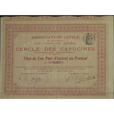 Association pour l'Organisation Matérielle du Cercle des Capucines