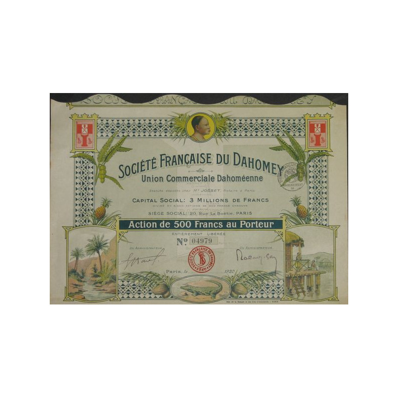 Sté Française du Dahomey (Union Commerciale Dahoméenne) (Act 250)