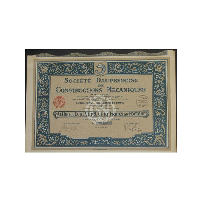 Sté Dauphinoise de Constructions Mécaniques