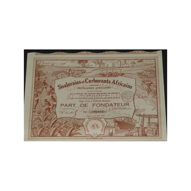 Sisaleraies et Carburants Africains (PF)